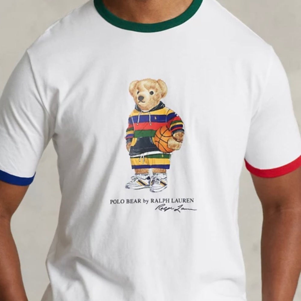 Polo Ralph Lauren Polo Bear Jersey T-Shirt Big & Tall Basketball Polo RL TShirt